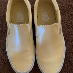 Used light yellow vans